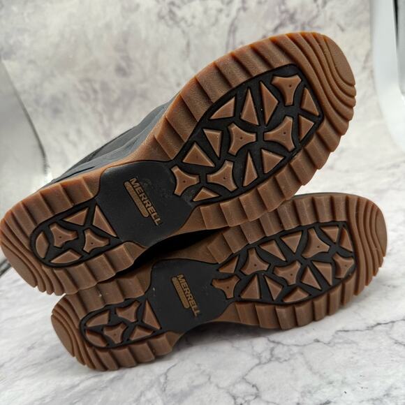 Merrell Black Winter Boots with Knitted Upper and Rubber Sole, Thermal. Size 7. - Picture 6 of 10